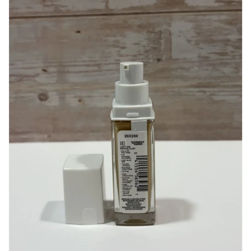 Maybelline Super Stay 30H Foundation Makeup Full Coverage 140 Light Tan